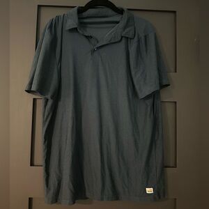 Vuori Men’s Polo, Navy, Size L